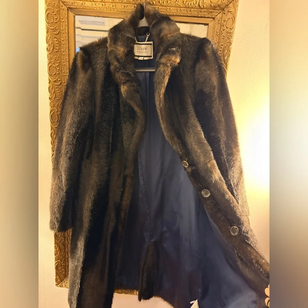 J. Crew Collection Topcoat in Faux Mink - Picture 12 of 13